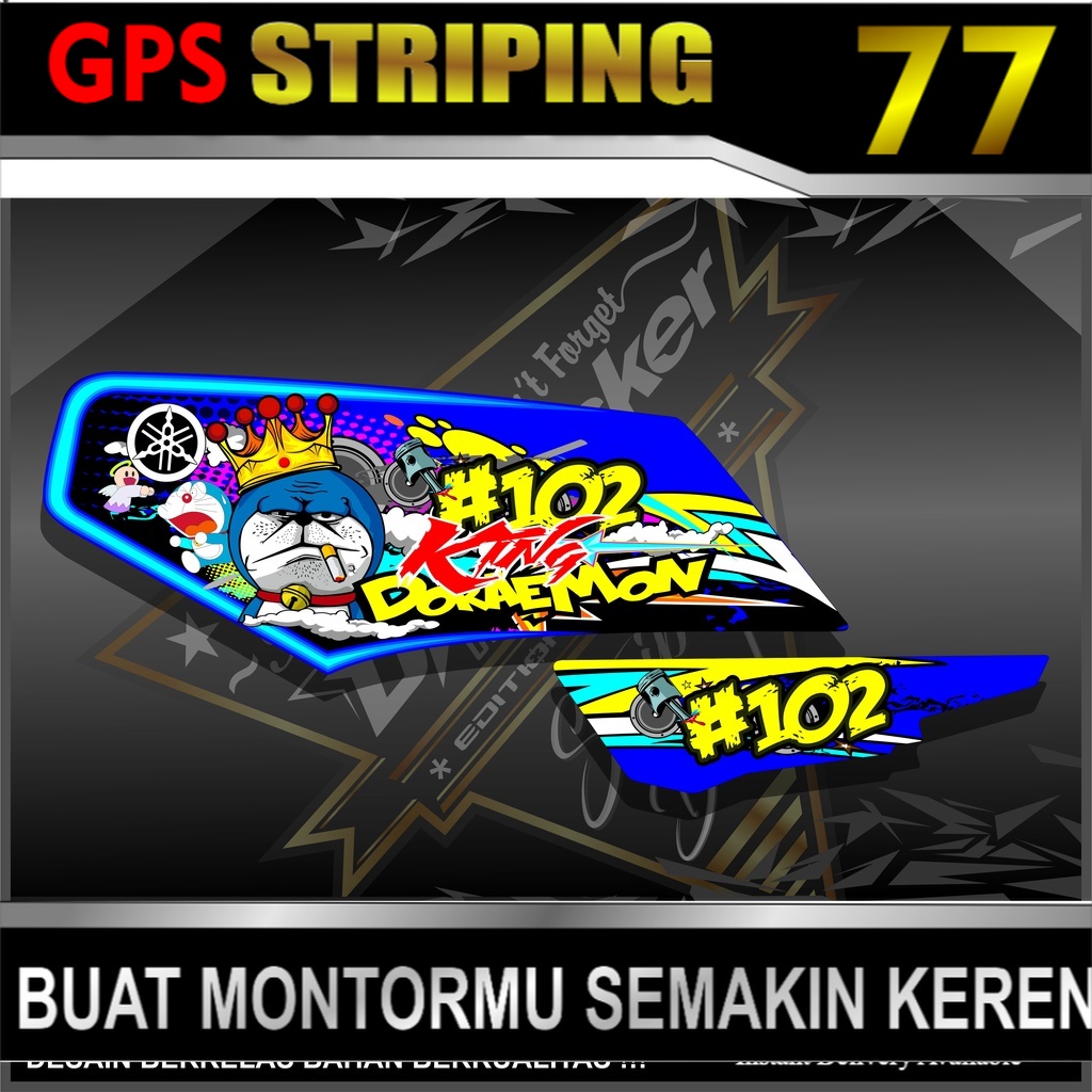 JJ 500  Striping RX King /  Variasi List RX King Variasi Zombie Doraemon
