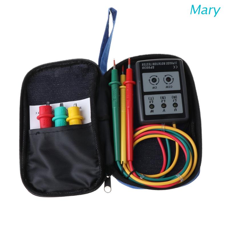 Mary SP8030 Alat Pengukur Phase Rotasi Digital Dengan Indikator LED