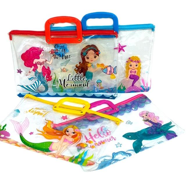 

Banyak Dipakai.. Map File Folder Zipper Karakter Mermaid/MSP-F2-4/1 Pcs