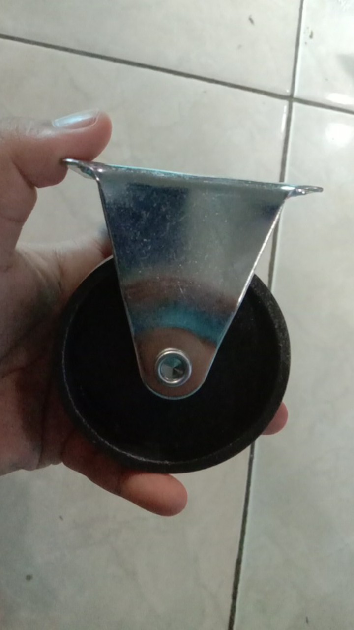 Roda Caster / Troli / Troly Besi 3 Inch Mati ( Maju Mundur )