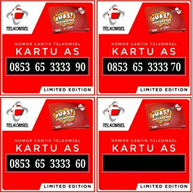 Nomor cantik kartu perdana Telkomsel Kartu AS