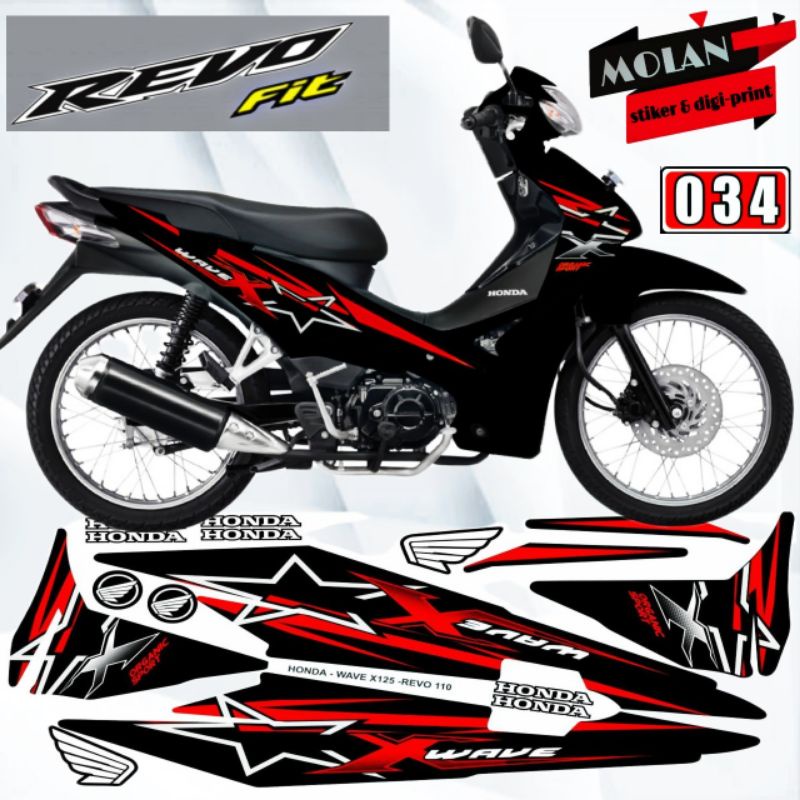 Decal Sticker Striping Variasi Revo Fit | Decal Wave Rsx 100 | Decal Wave X 125 | Decal Wave Rs 110 