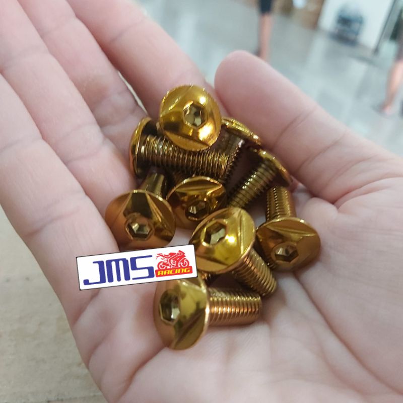 baut piringan disc cakram probolt warna gold dan tutone stanlies semua motor