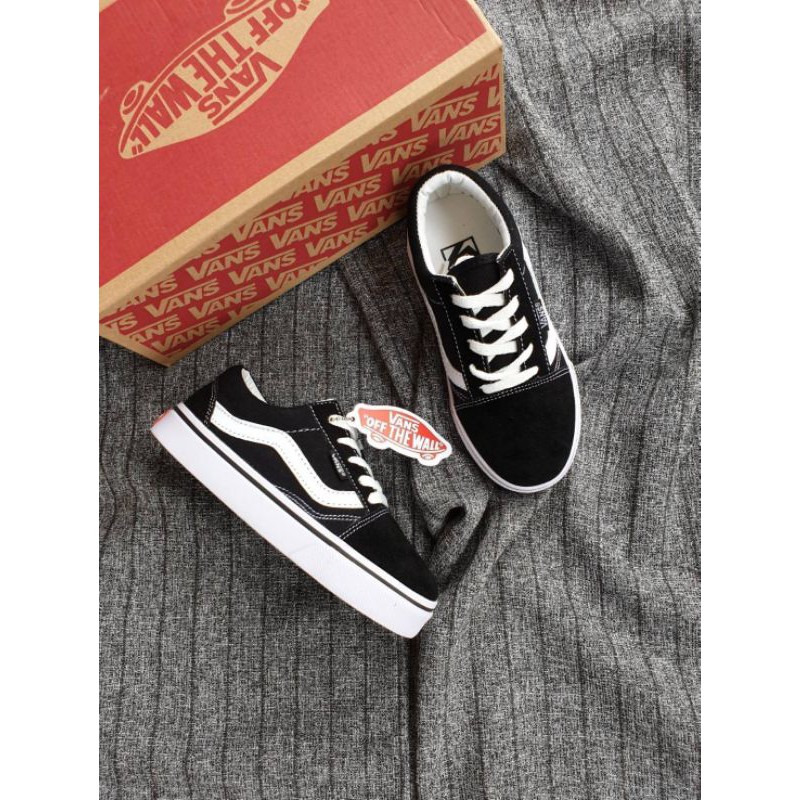 SEPATU ANAK VANS OLDSKOOL BW PREMIUM HIGH QUALITY SEPATU HITAM SEKOLAH ANAK