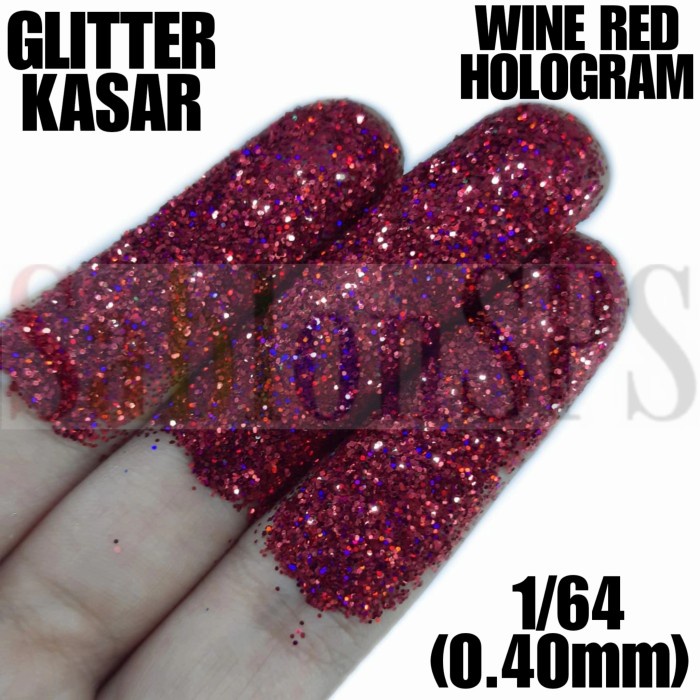 GLITTER BUBUK GLITER POWDER HOLOGRAM KASAR 500GR 1/64