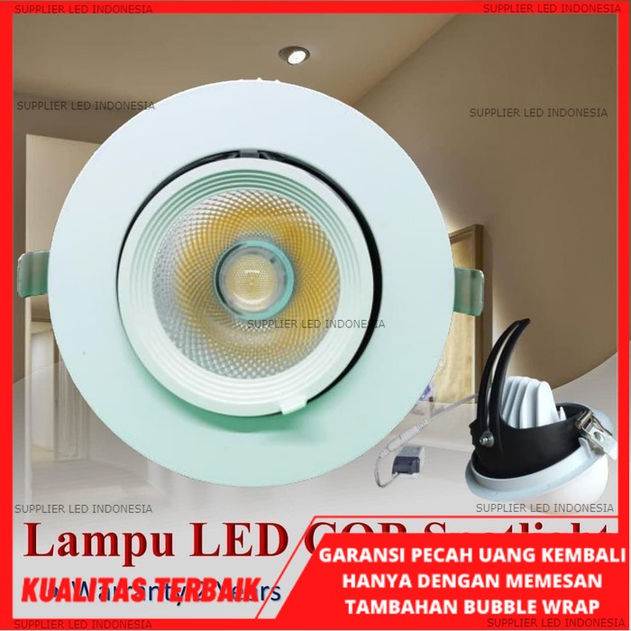 LAMPU KEONG COB SPOTLIGHT DOWNLIGHT NOSE LIGHT 10W/15W/25W ADJUSTABLE - 10w, 3000k