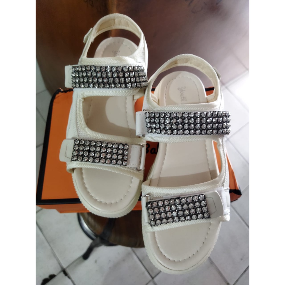 Sandal wedges import korean style YOUTH BALANCE NX212 Size 36-37 sandal wanita import terbaru