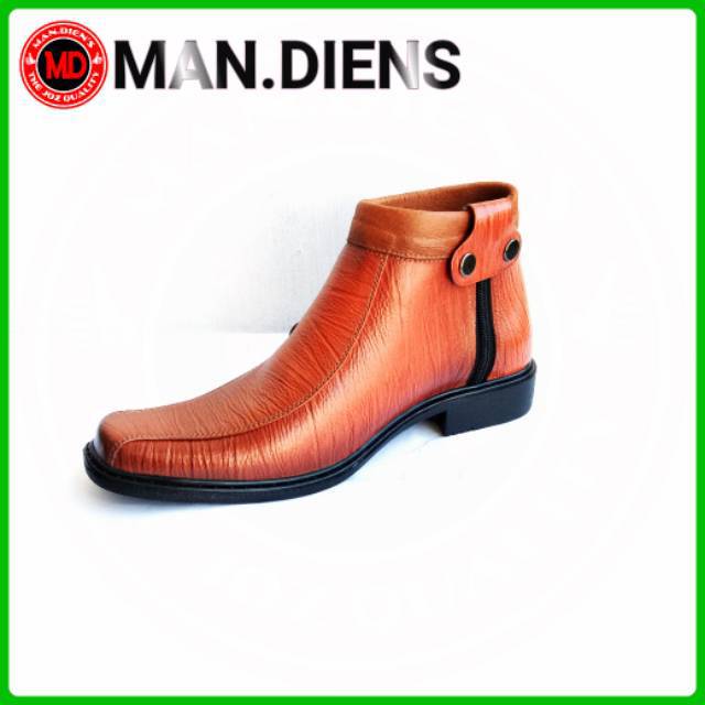 MANDIENS - SJ164 Sepatu Kulit Boots Pria Original Medali Export Quality