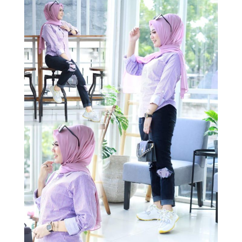 ALEA ONE SET GOZZO,KEMEJA  CELANA