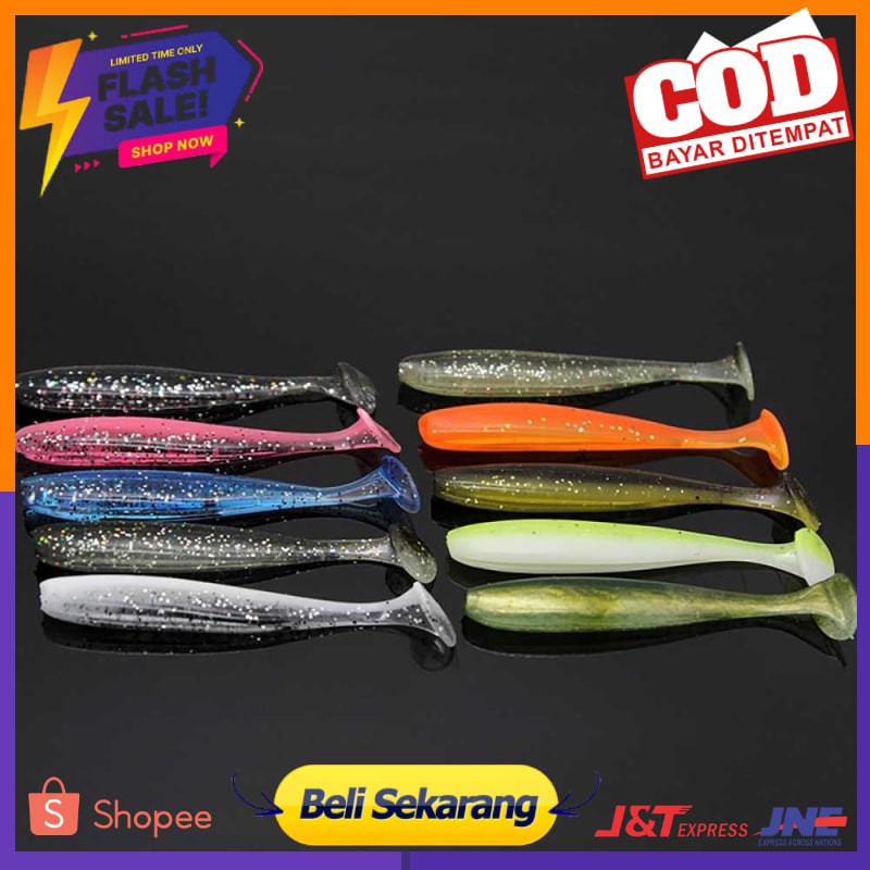 Weihefishing Umpan Pancing Ikan Flashing Jig Lure Bait 7CM 10PCS - L72