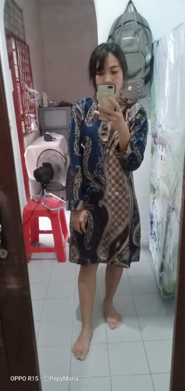 Terlaris Serut Genes Jelita Tunic Navbor Yelbor Whitbor Creambor Tunik Batik Modern Hrb030 Dolbi Dob