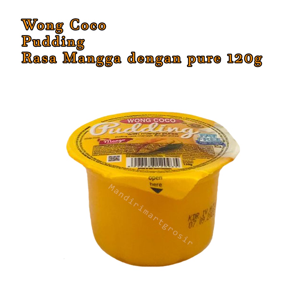 Pudding *Wong Coco * Rasa Mangga dengan pure * 120g