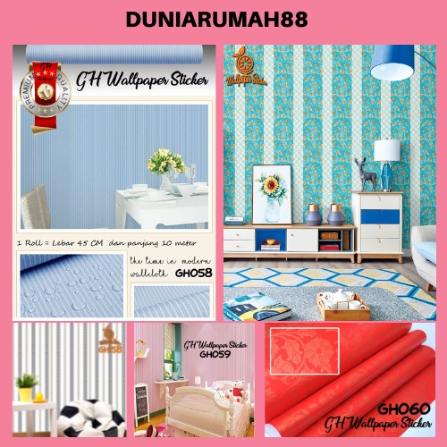 Wallpaper Dinding GH Ukuran 45cmX9m Motif GH058