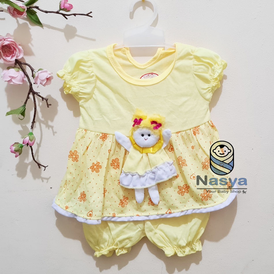 [N-073] Baju bayi perempuan boneka 3D / baju bayi lucu &amp; murah see see see