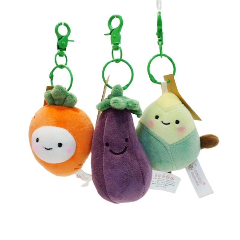 Gantungan Kunci Boneka Buah Sayur Mewah Lucu Dengan Lanyard Yang Dapat Dilepas