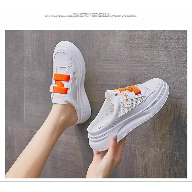 (DENDEN.ID) Sepatu Sandal Wanita Sneakers Wedges Slop Wanita DD1023