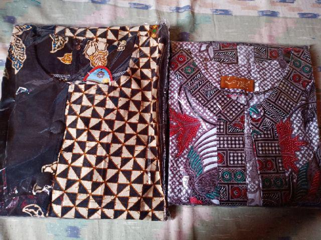 Couple Tunik Tania #2 Layer New Batik Sarimbit Midi Sogan Casual Modern Kantor Pesta Seragaman