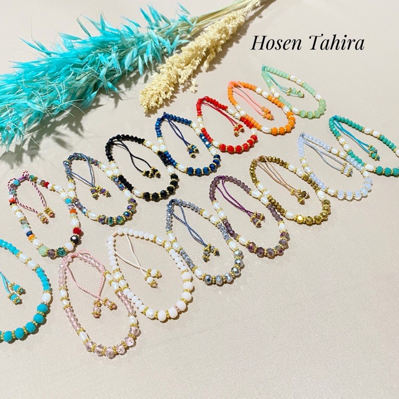 gelang batu crystal bali / gelang bali