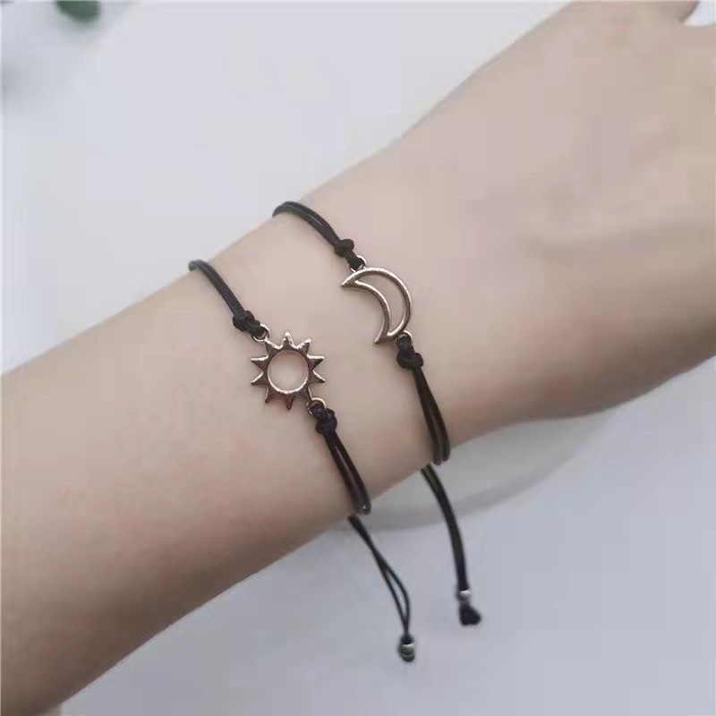 Gelang minimalis couple bulan dan matahari  sun moon