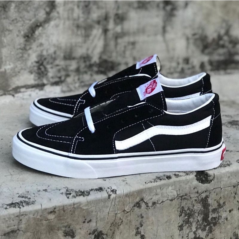 VANS SK8 LOW BLACK WHITE