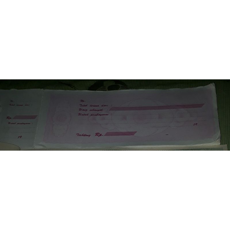 

kwitansi dan materai 4 pasang tahun 1999