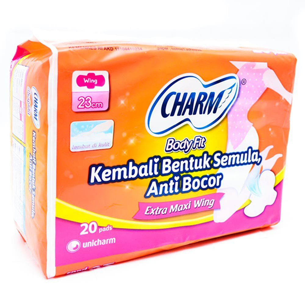 Charm Body Fit Extra Maxi 23 Cm 20 Pcs/Tokomakmuronline