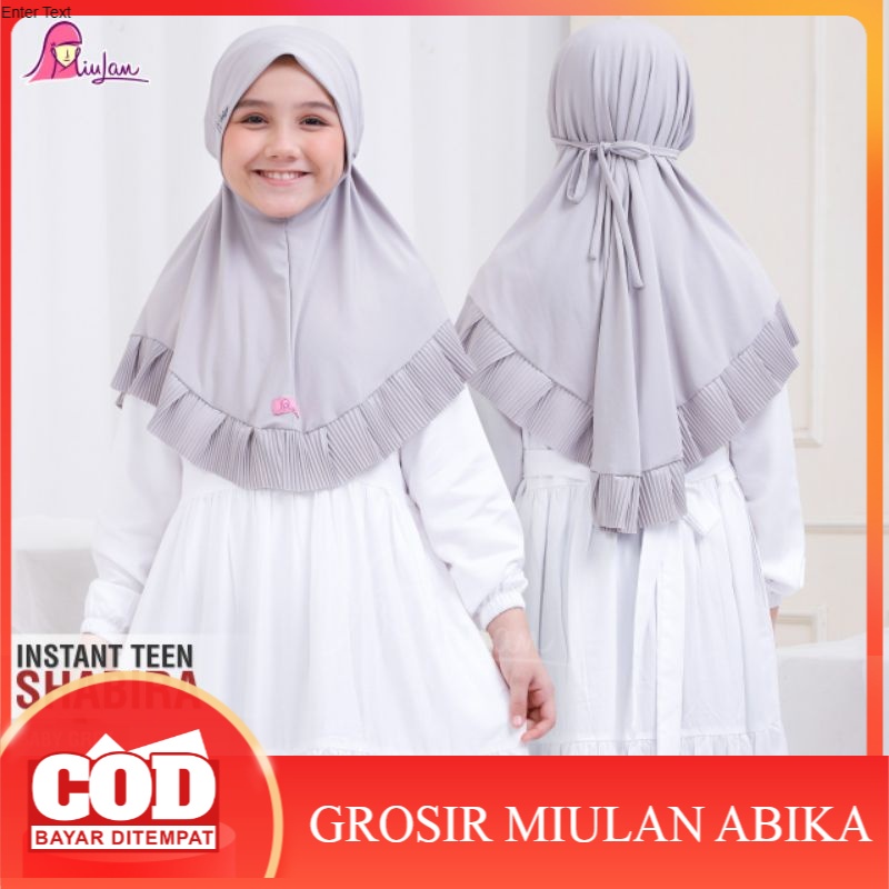 Jilbab Instant Teen Shabira Miulan Hijab Kerudung Instan soft pet krudung Instan Anak Sd Remaja Baha