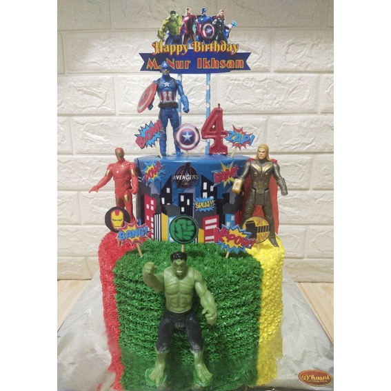 

Avengers Birthday Cake / Cake Ulang Tahun Anak / Cake Ulang Tahun Karakter