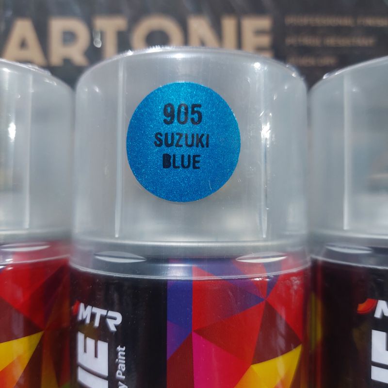 Pilok Pilok Cat Semprot MTR ARTONE Suzuki Blue 905 Candy Blue Biru Candy 300cc Ukuran Besar Tahan Bensin Semprotan Bisa diputar Miring dan Lurus ( Horizontal dan Vertical)