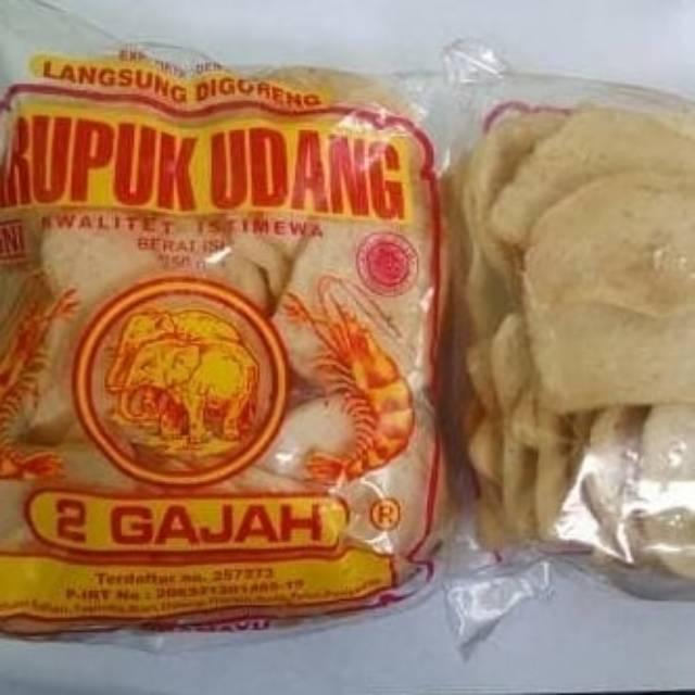 

Kerupuk udang cap dua gajah