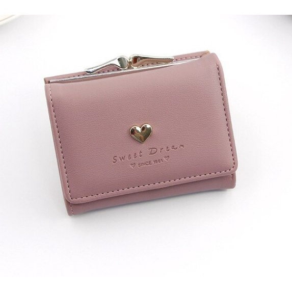 Dompet Clutch Compact Wanita Lipat 3 Import