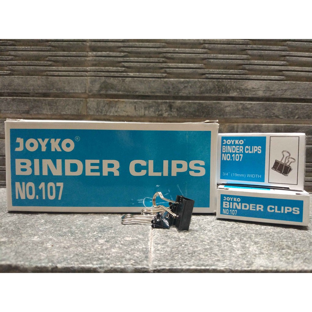 

Binder Clip / Klip Penjepit Kertas No. 107 Joyko