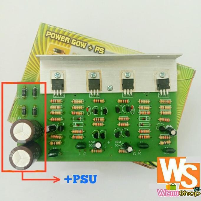 Sale Kit Power Amplifier Tip41 Modul Ampli Stereo 60 Watt - Paling Dicari