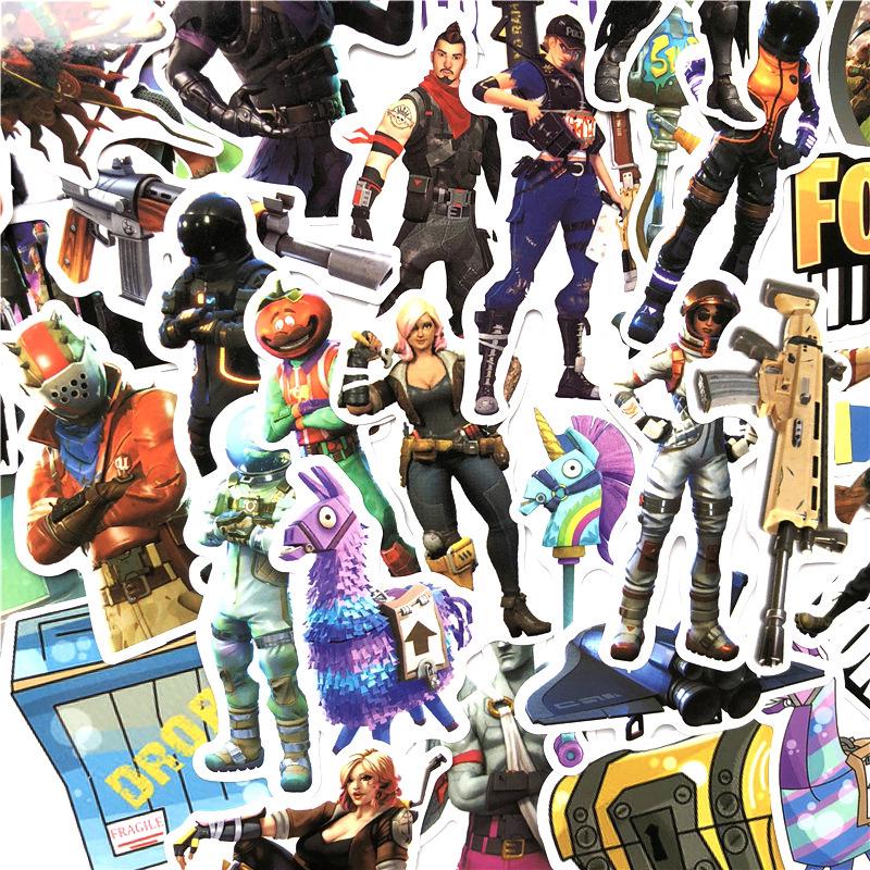 40Pcs Stiker  Aneka Karakter  Fortnite PUBG untuk Dekorasi 