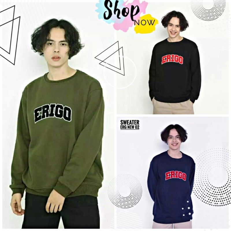 Sweater Crewneck Erigo Apparel Pria Wanita Original Distro Premium
