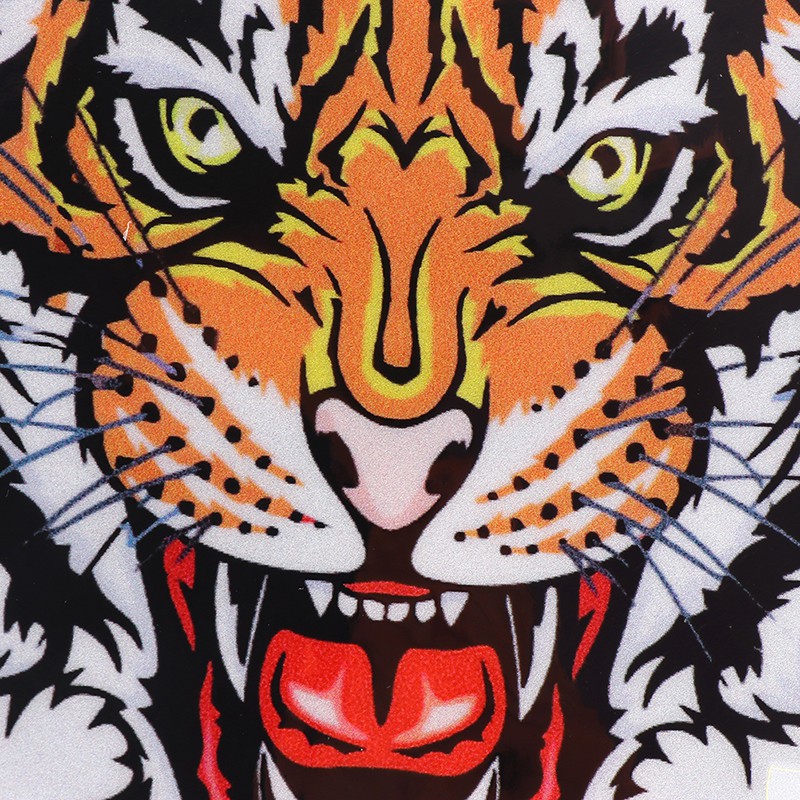 Hbid Glory 1 Lembar Stiker Vinyl Motif Kepala Harimau untuk Dekorasi Mobil / Motor