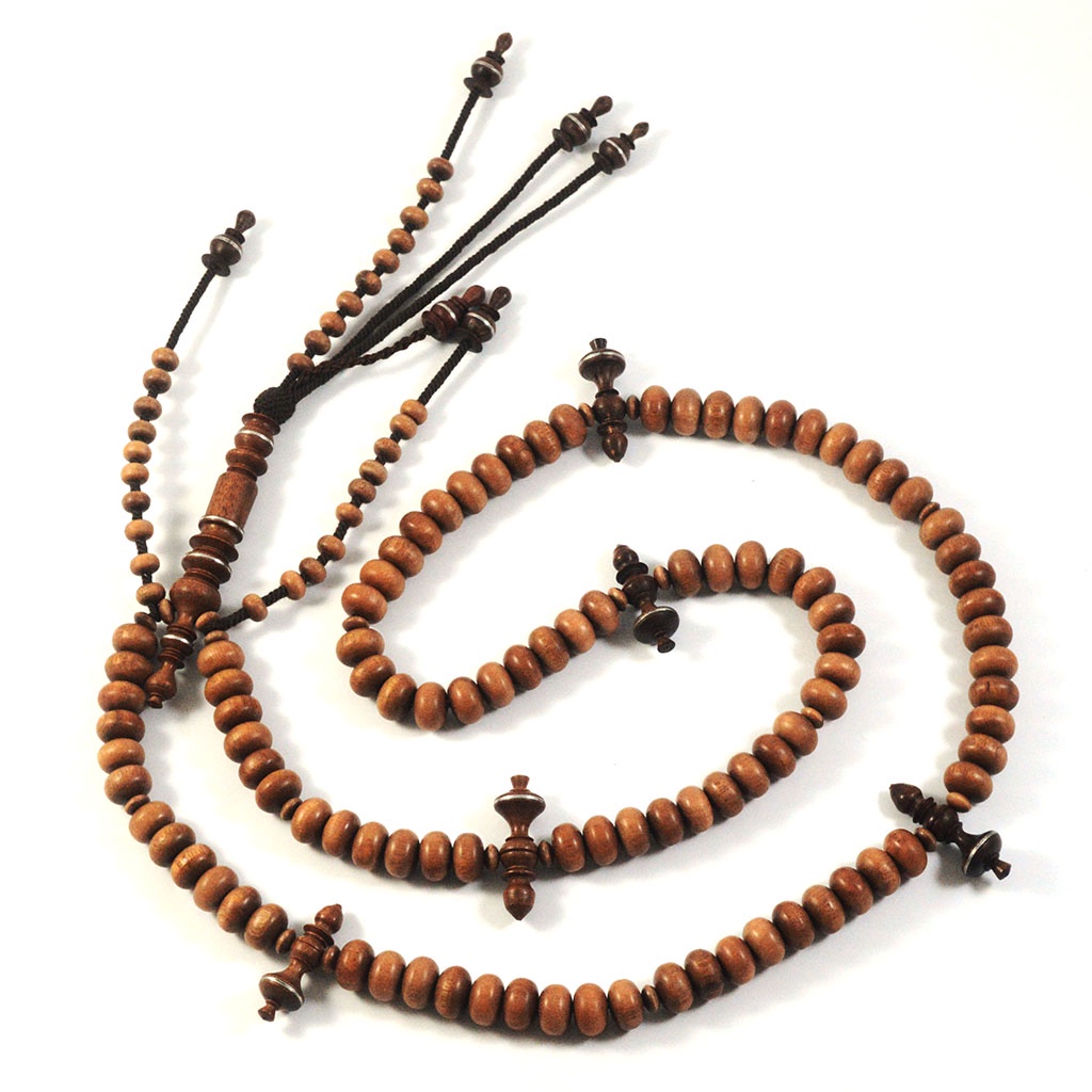 Tasbih Tijani Kayu Stigi Asli Model Pipih