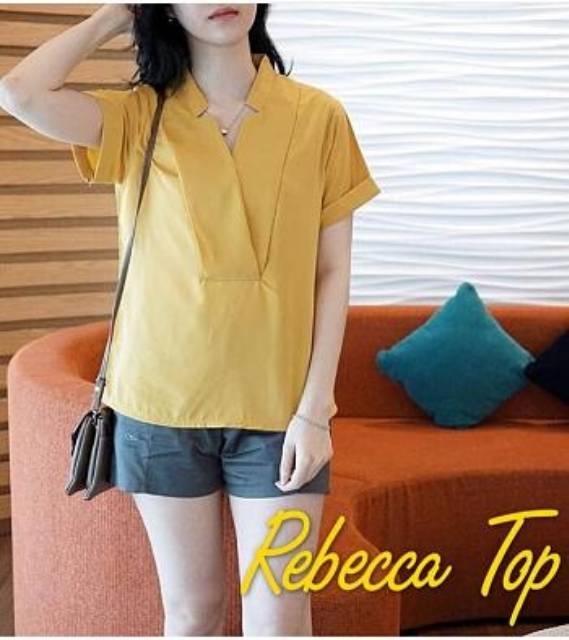 READY REBECCA TOP TA9 / BAJU / ATASAN / BLOUSE CASSUAL / TERMURAH