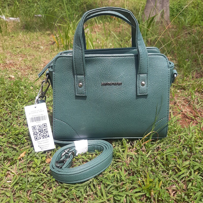 ENNOLLA GREEN BAG Sophie Martin Sophie Paris Tas selempang wanita kulit hijau promo Tas kerja wanita