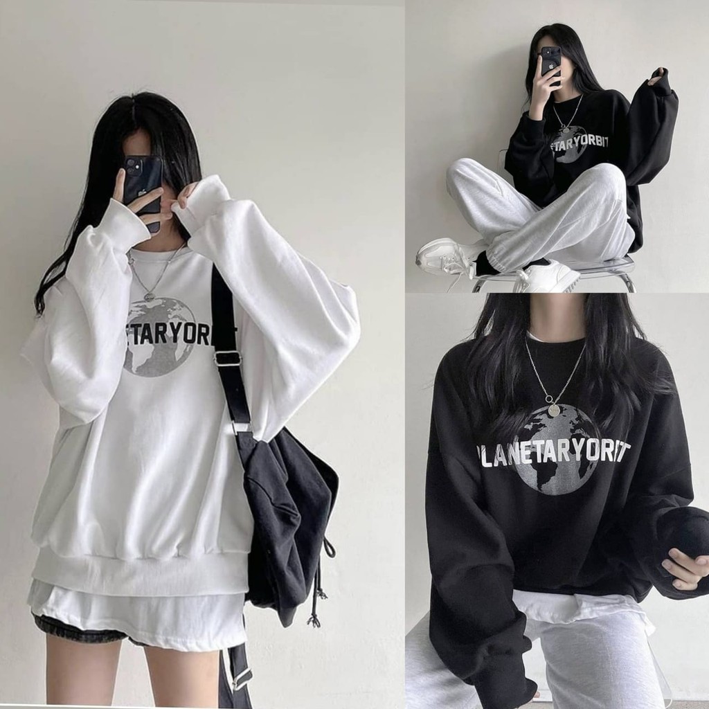 PLANETTARY ORBIT SWEATER FLEECE - CREWNECK - SWEATSHIRT TERBARU