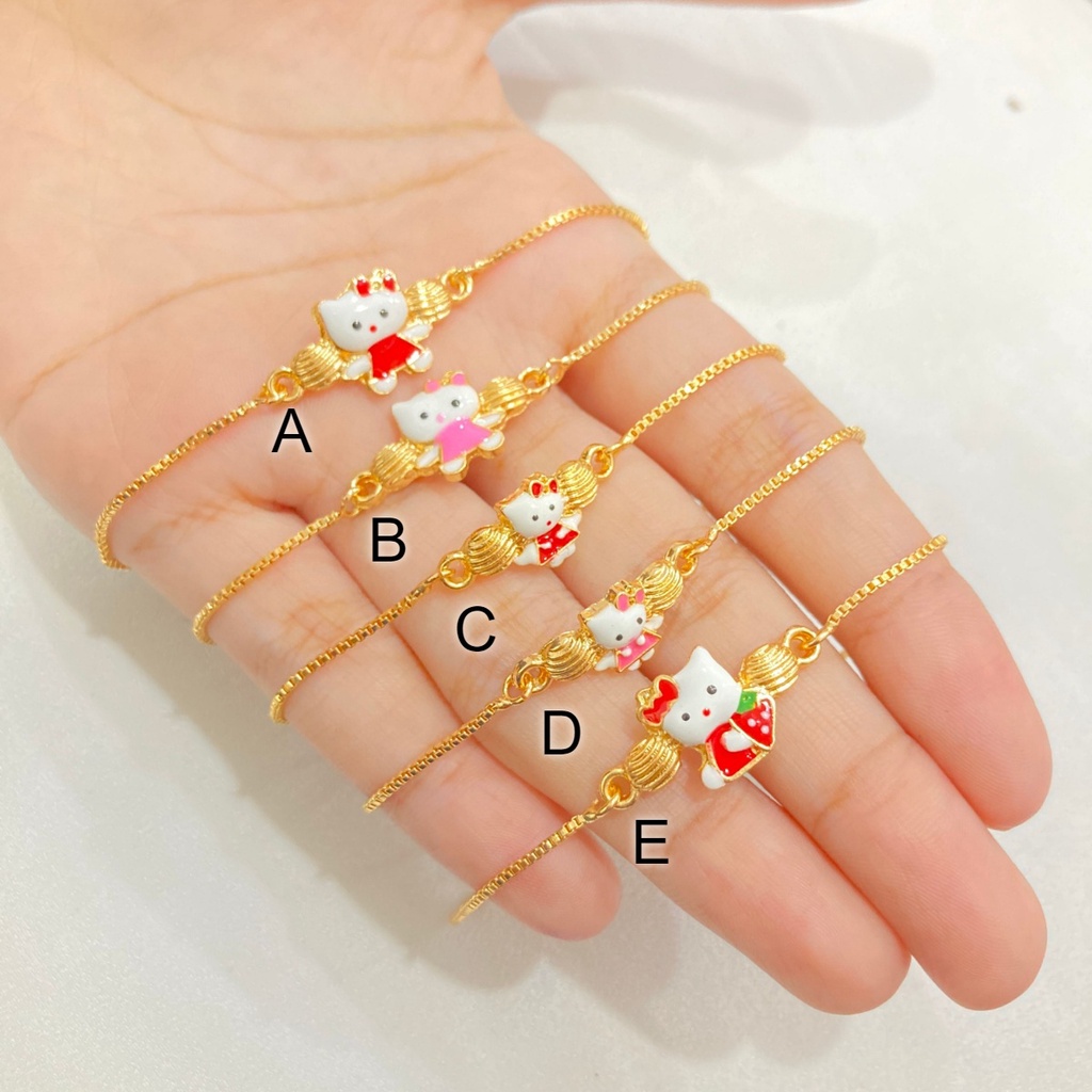 Gelang Serut Anak Cat Macam Model Lapis Emas Aksesoris Xuping
