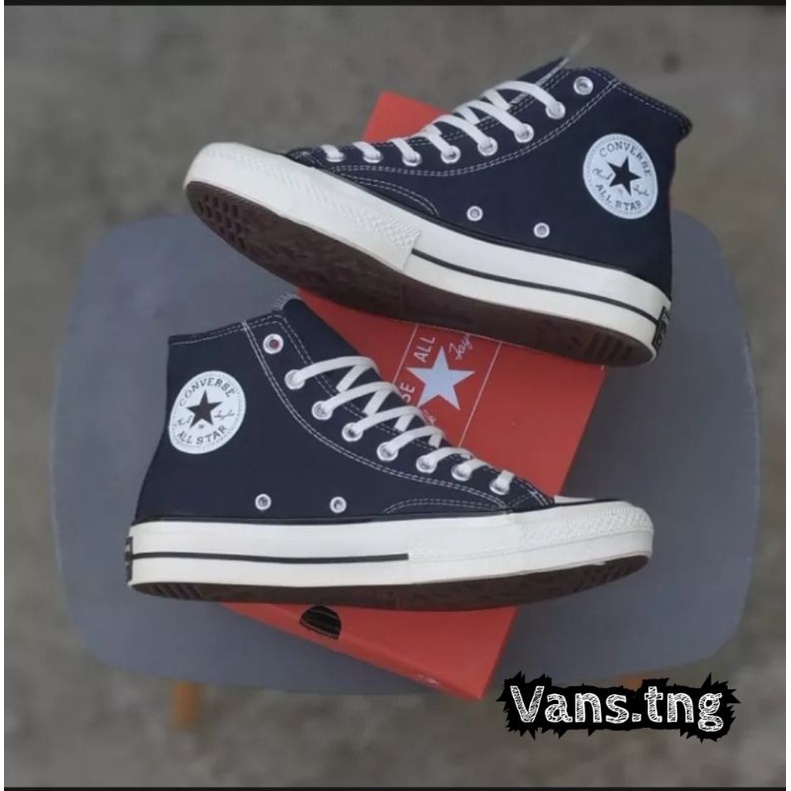 SEPATU CONVERSE 70S HI NAVY Obsidian Premium /Converse 70s Biru Navy Terlaris /Converse 70s Navy termurah