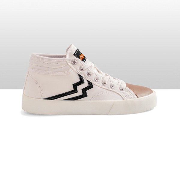 Geoff Max - Maverick Mid White Sneakers Sepatu Pria Wanita