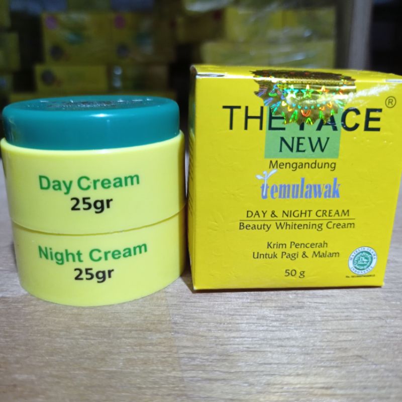 BPOM Cream Temulawak The Face Siang Malam 25 gr