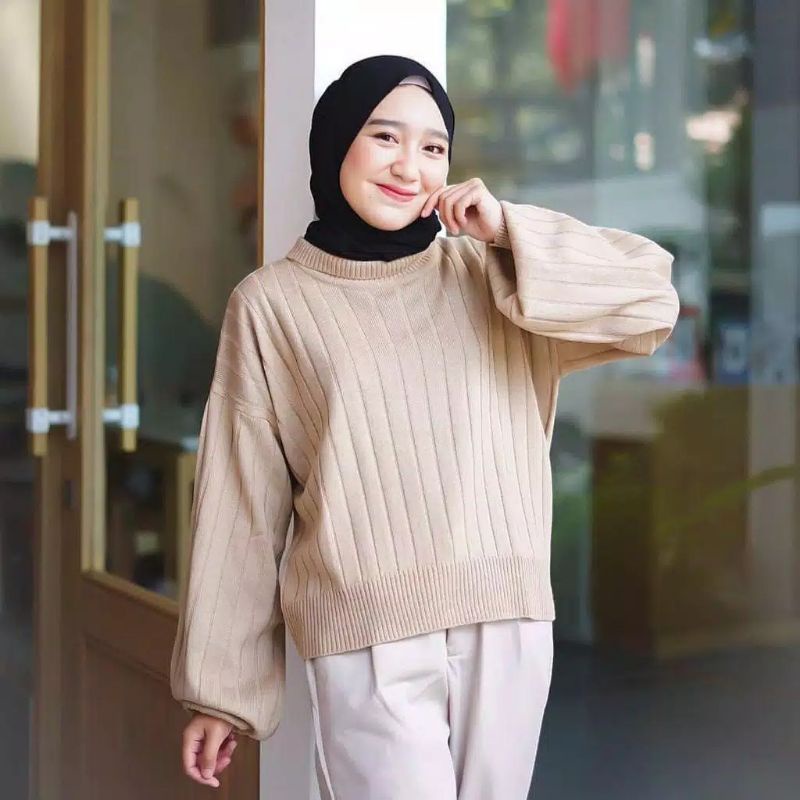 RAJUT JOVANKA / TURTLENECK KNITWEAR ARSYILLA / rajut murah/ knitwear rajut/ atasan wanita