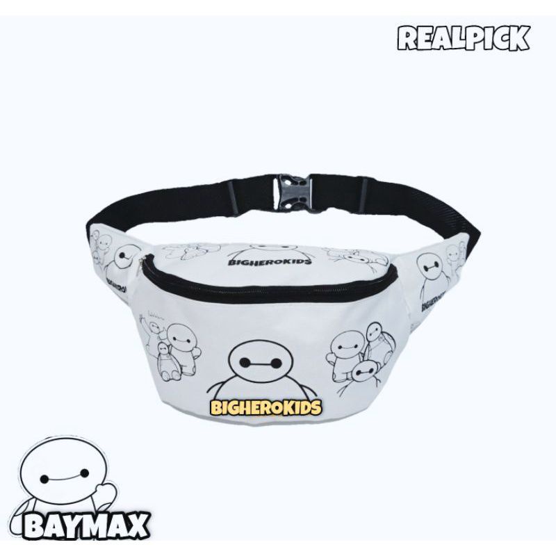 WAISTBAG ANANK LAKI-LAKI KARAKTER BAYMAX + TOPI / TAS BAHU ANAK / TAS SELEMPANG ANAK / TAS ANAK KARAKTER / TAS ANAK BAYMAX / TAS ANAK