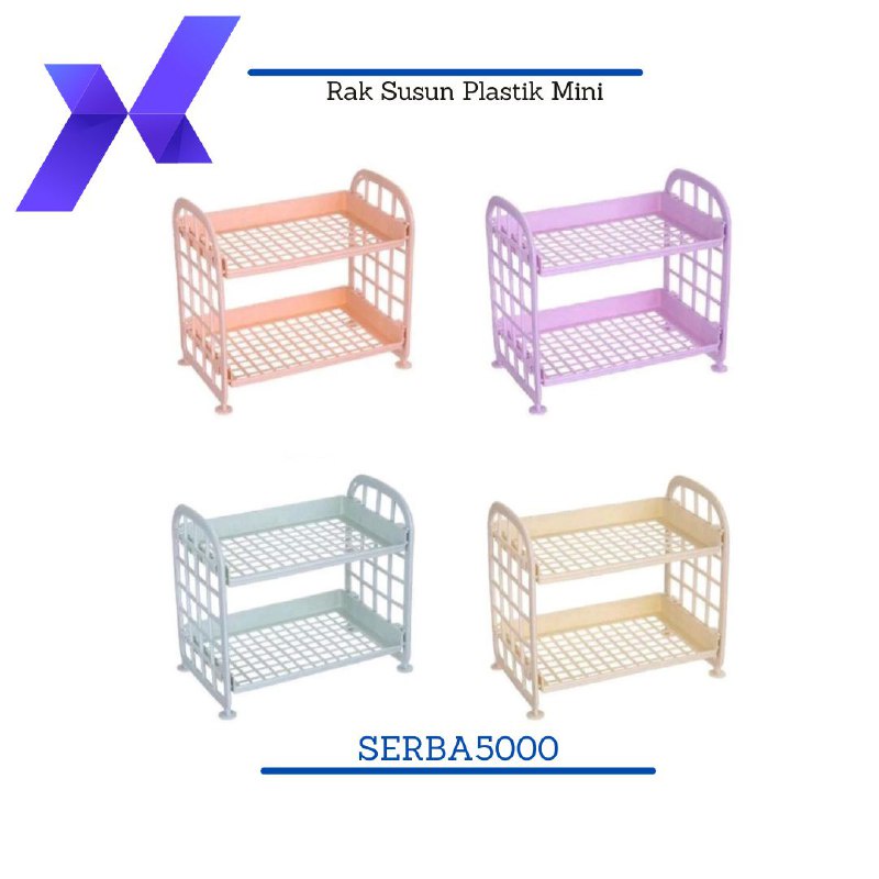 SERBA5000 - Rak Susun Plastik Mini Wastafel Multifungsi Rak Dapur 2 in 1 Sebaguna Termurah