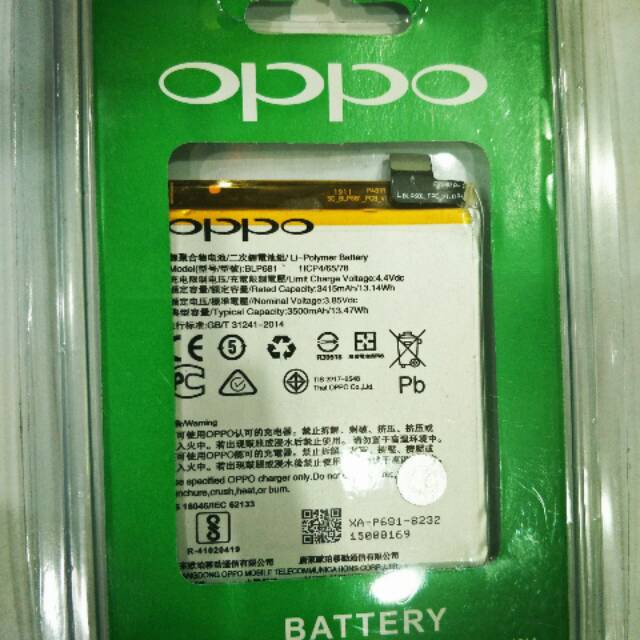BATERAI OPPO F9 / BATERAI OPPO BLP681 ORIGINAL
