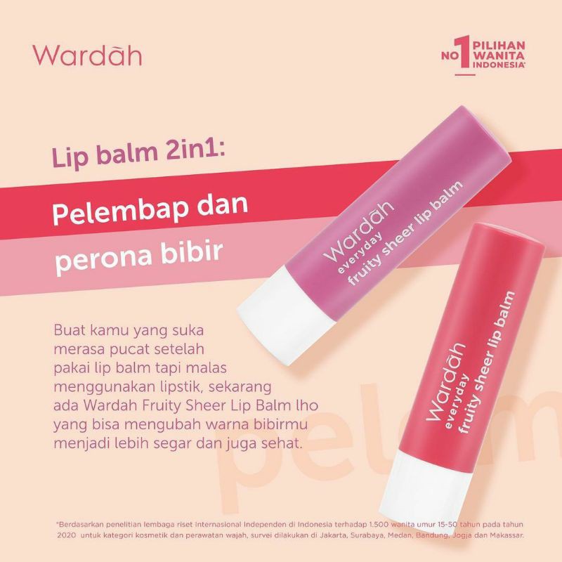 Wardah Everyday Fruity Sheer Lip Balm 4g