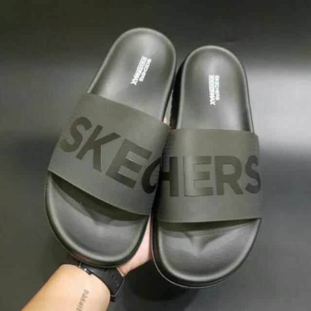 SENDAL SKECHERS ULTRAGO SLOP SLIDE COWOK CEWEK KARET RESTOCK